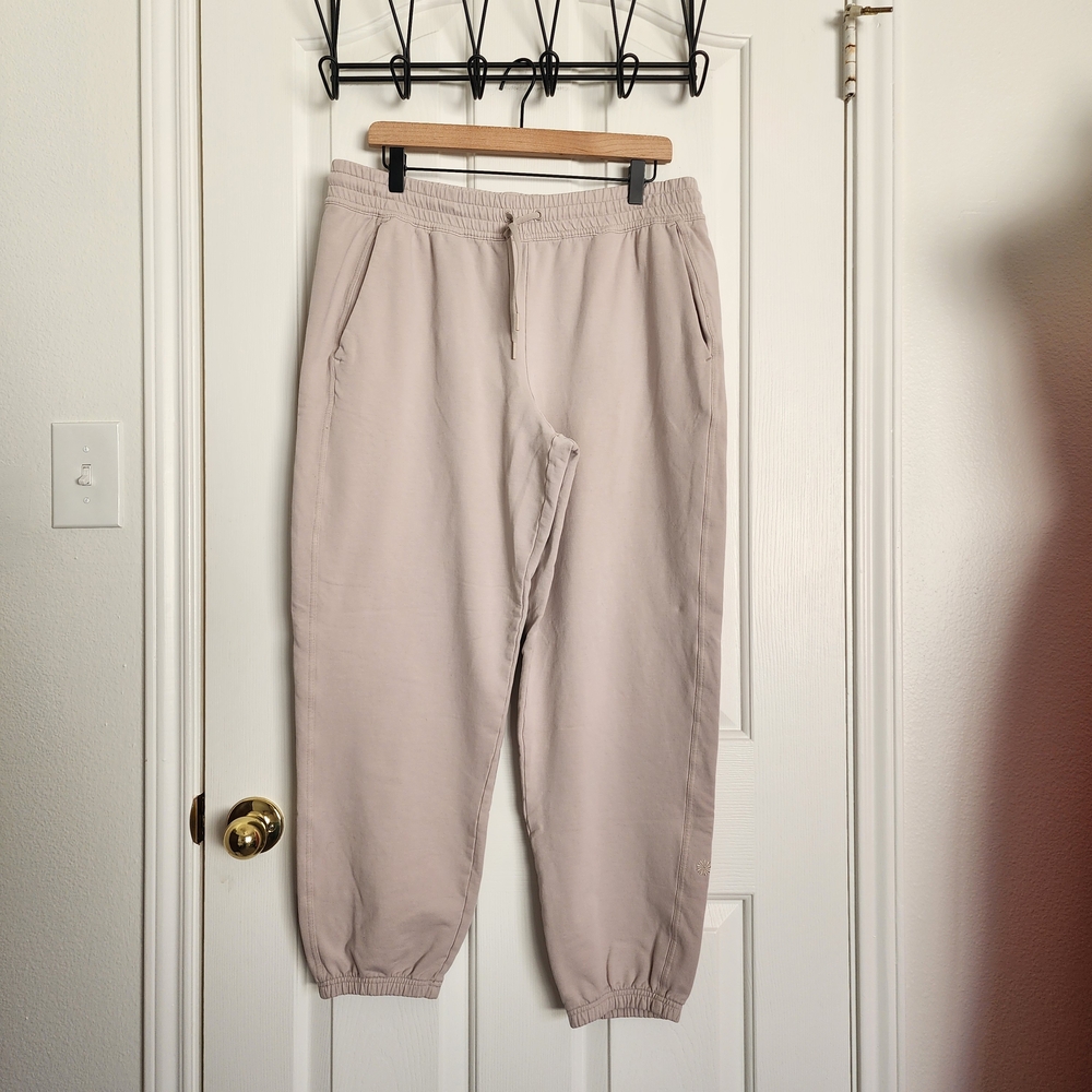 Athleta Cream Jogger Pants